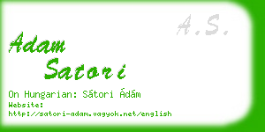 adam satori business card